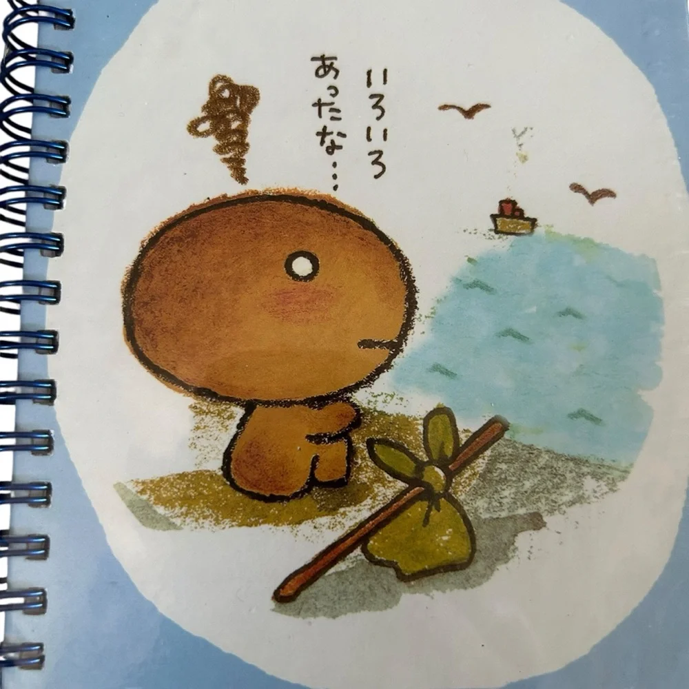 Vintage Y2K Kogepan Long Spiral Notebook Cute Japanese Stationary Kawaii NWT